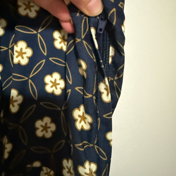 ModCloth Exchanging Introductions Navy Floral Maxi Dress Size XL NWT - Picture 7 of 11